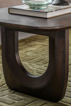 Curved Mango Wood Coffee Table