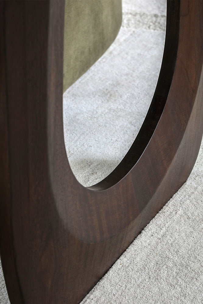 Curved Mango Wood Dining Table