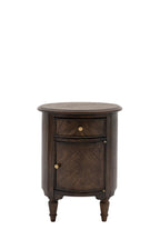 Dark Brown Wooden Side Table