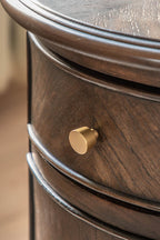 Dark Brown Wooden Side Table