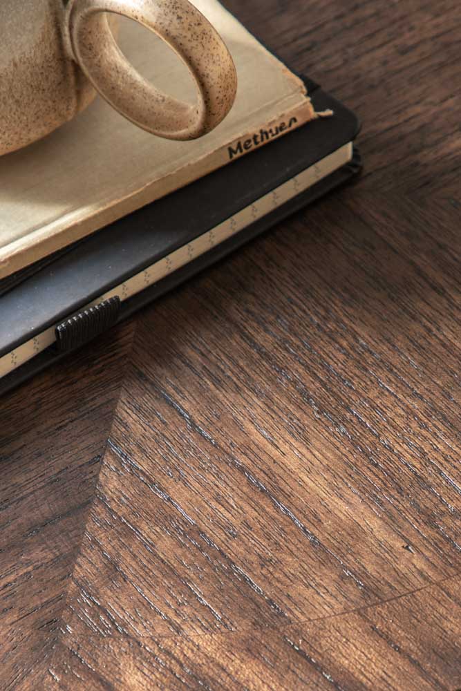 Dark Brown Wooden Side Table