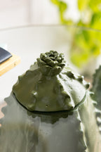 Dark Green Cactus Side Table