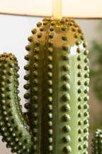 Dark Green Cactus Table Lamp