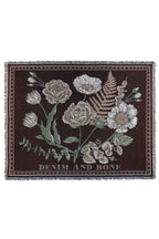 Denim & Bone Scandi Black Woven Cotton Throw