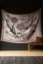 Denim & Bone Scandi White Woven Cotton Throw