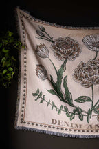 Denim & Bone Scandi White Woven Cotton Throw