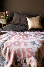 Denim & Bone You Got This Woven Cotton Throw