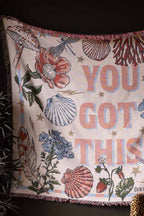 Denim & Bone You Got This Woven Cotton Throw