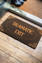 Dramatic Exit Brown Doormat