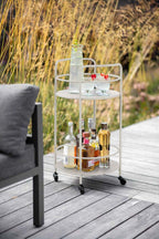 Effortless Outdoor Drinks Trolley in Clay
