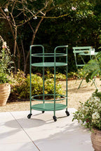 Effortless Outdoor Drinks Trolley in Green