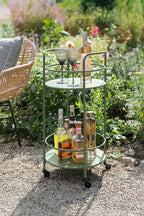 Effortless Outdoor Drinks Trolley in Green