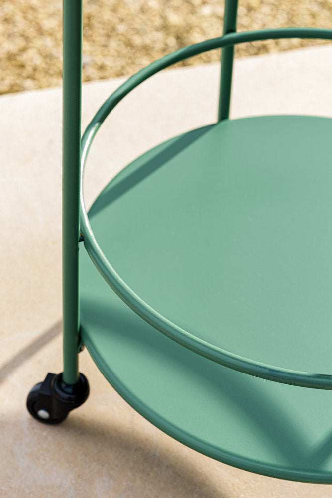 Effortless Outdoor Drinks Trolley in Green