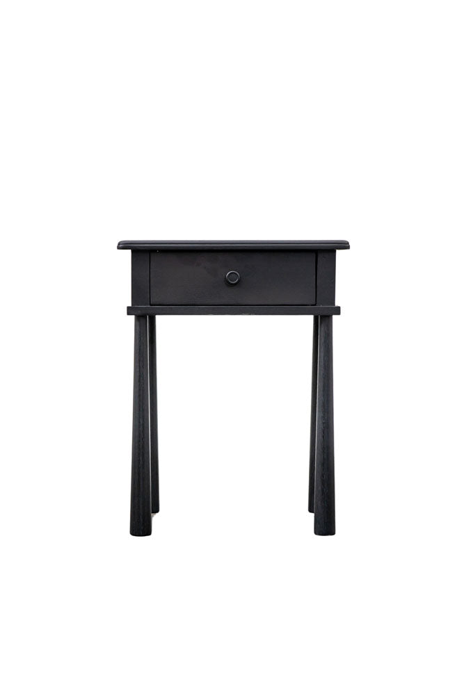 Elegant Black Bedside Table