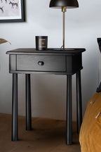 Elegant Black Bedside Table