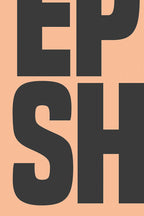 Epic Shit Coral & Black Art Print - Unframed