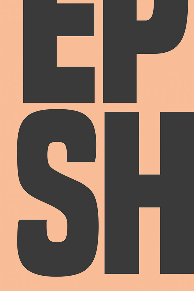 Epic Shit Coral & Black Art Print - Unframed