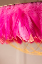 Fabulous Feather Ceiling Light Shade - Hot Pink