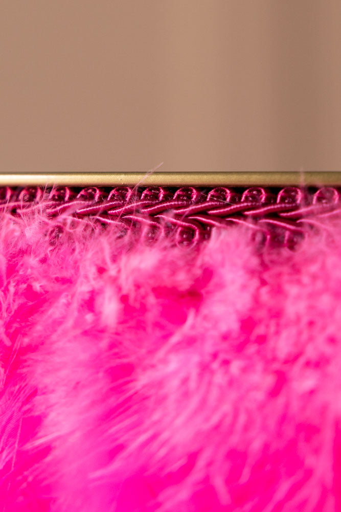 Fabulous Feather Ceiling Light Shade - Hot Pink