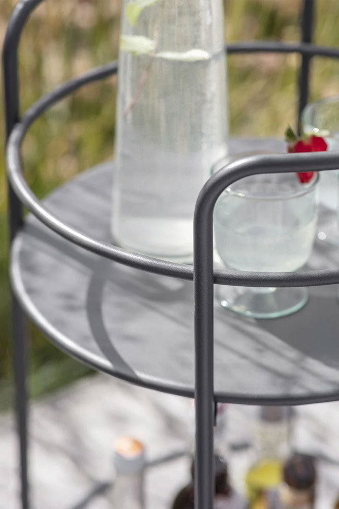 Effortless Outdoor Drinks Trolley In Grey