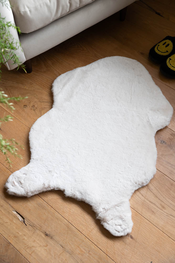 Faux Fur Natural Rug