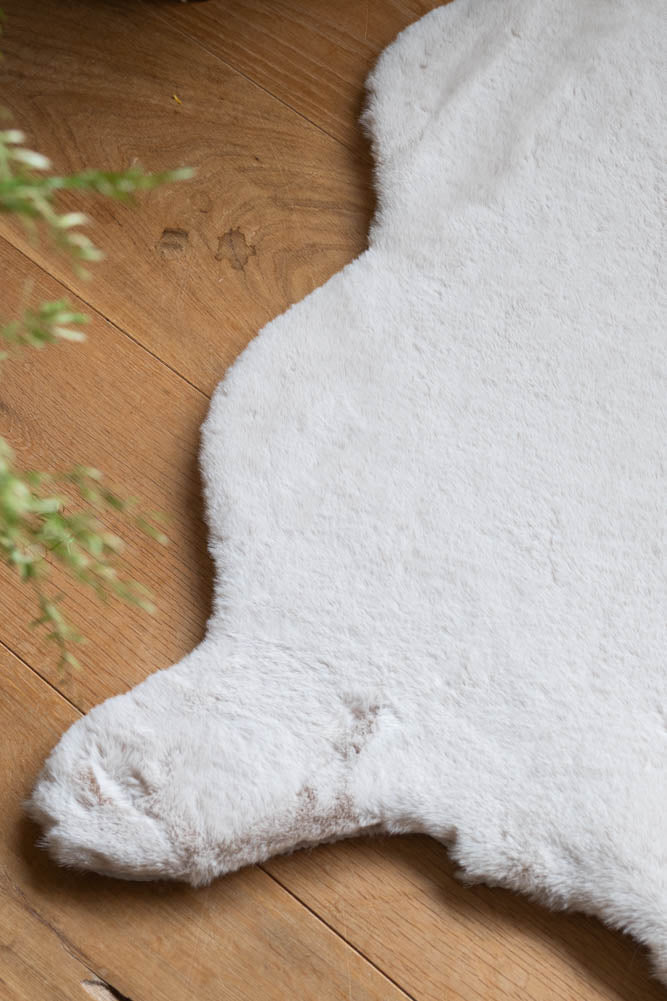 Faux Fur Natural Rug