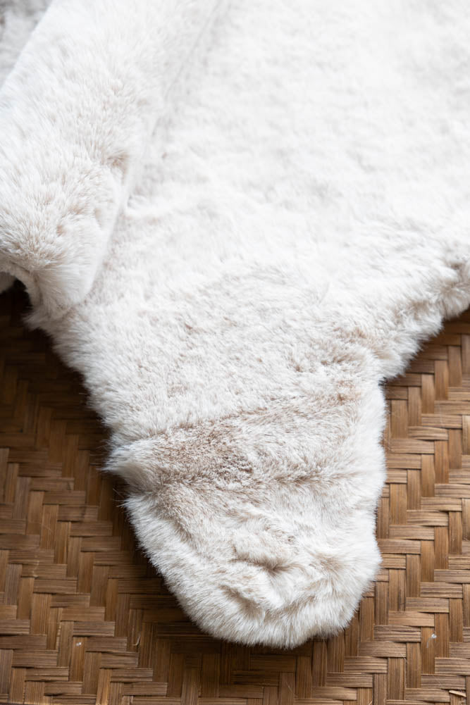 Faux Fur Natural Rug