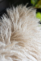 Faux Mongolian Natural Cushion