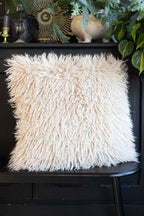Faux Mongolian Natural Cushion