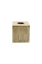 Fine Line Detail Gold Effect Tissue Box