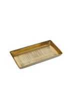 Fine Line Detail Gold Effect Trinket Tray