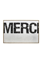 Framed Black & White Merci Wall Art