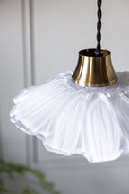 Frosted Flower Daisy Glass Easyfit Ceiling Light Shade