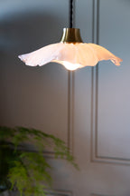 Frosted Flower Daisy Glass Easyfit Ceiling Light Shade