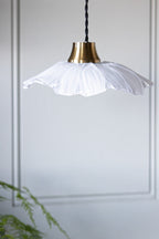 Frosted Flower Daisy Glass Easyfit Ceiling Light Shade