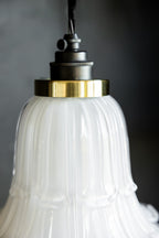 Frosted White Vintage-Style Glass Easyfit Ceiling Light Shade