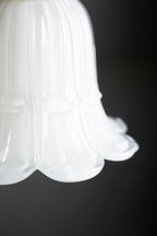 Frosted White Vintage-Style Glass Easyfit Ceiling Light Shade