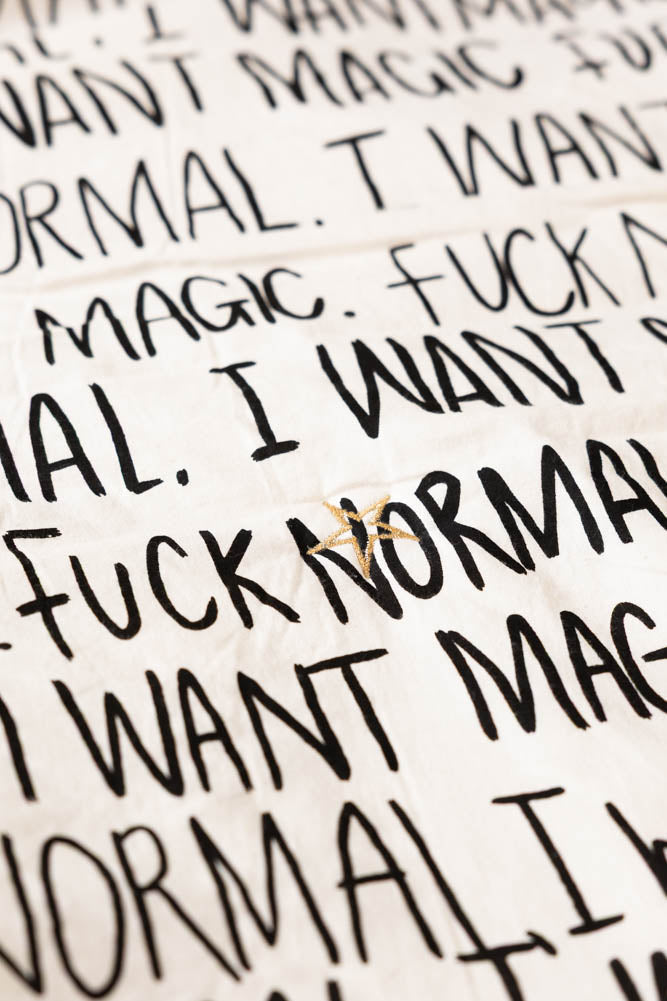 Fuck Normal, I Want Magic Print Reversible Quilt
