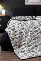 Fuck Normal, I Want Magic Print Reversible Quilt