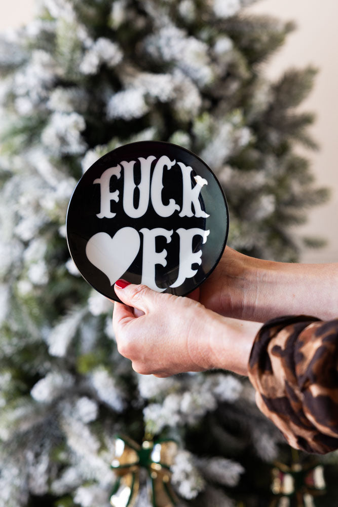 Fuck Off Decorative Wall Plate