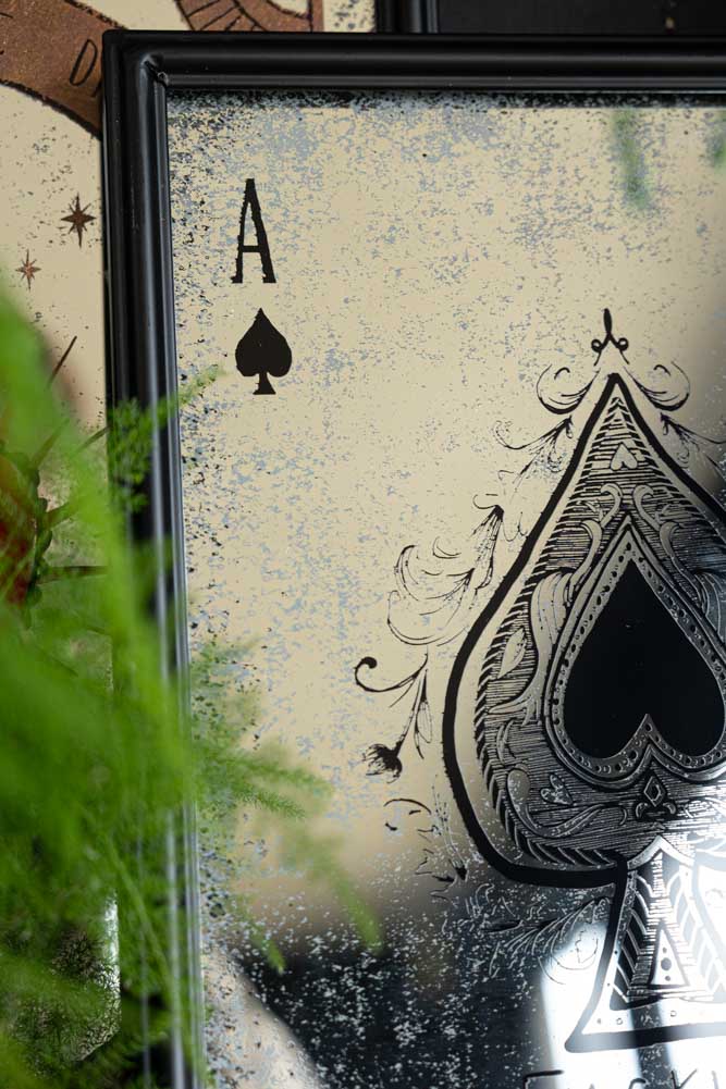 Fucking Ace Decorative Playing Card Mirror