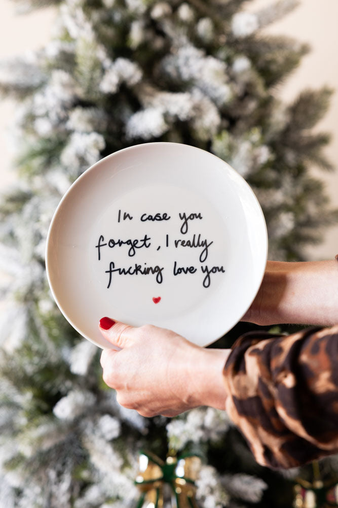 Fucking Love You Decorative Wall Plate