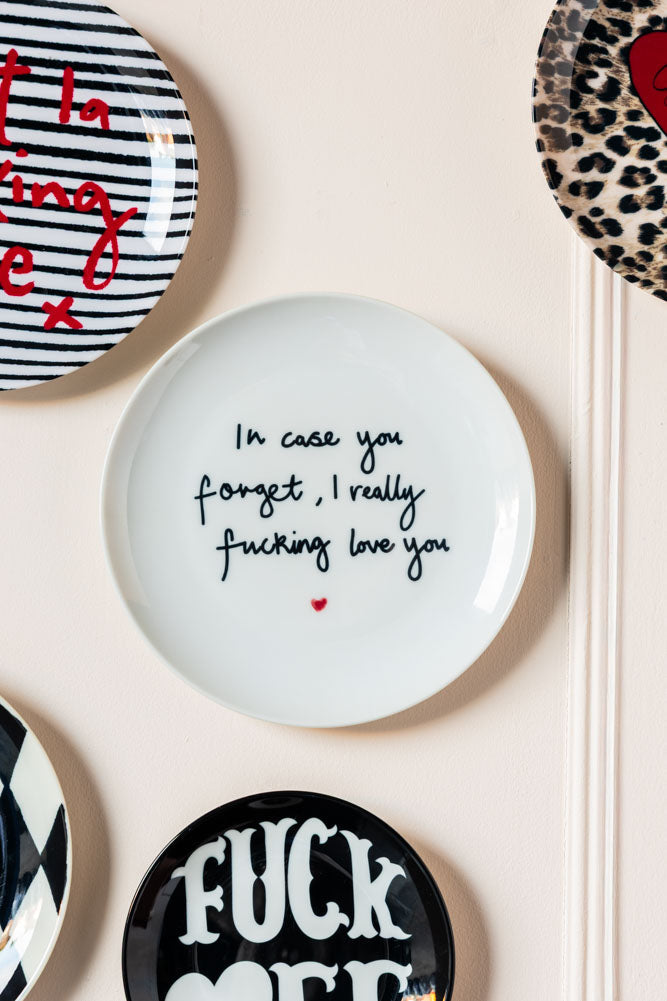 Fucking Love You Decorative Wall Plate