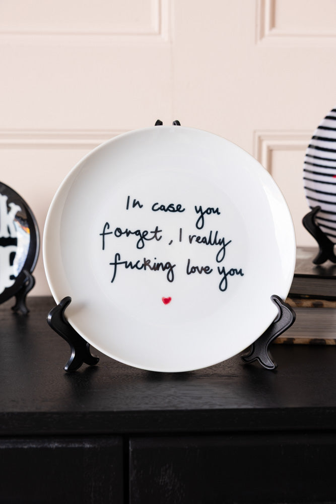 Fucking Love You Decorative Wall Plate