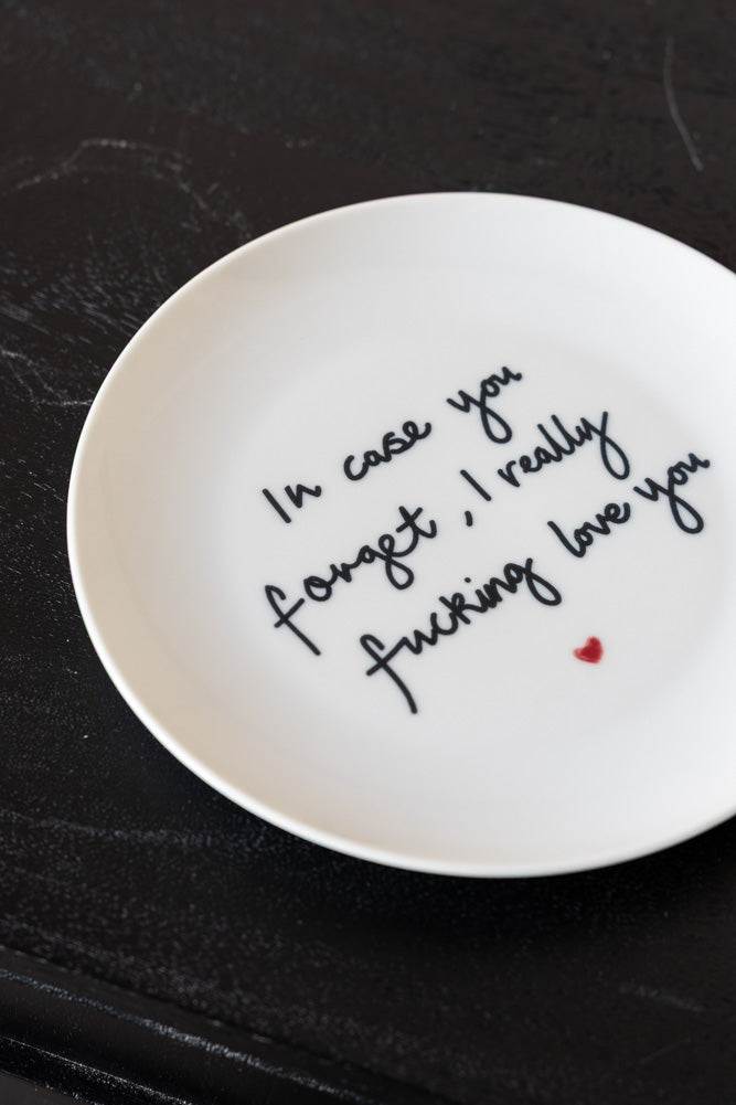 Fucking Love You Decorative Wall Plate