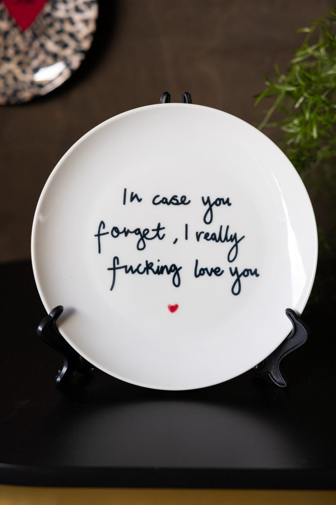 Fucking Love You Decorative Wall Plate