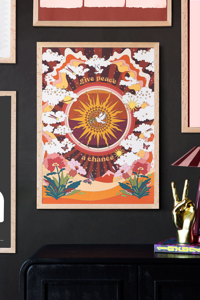 Give Peace A Chance A2 Art Print - Available in 4 Options