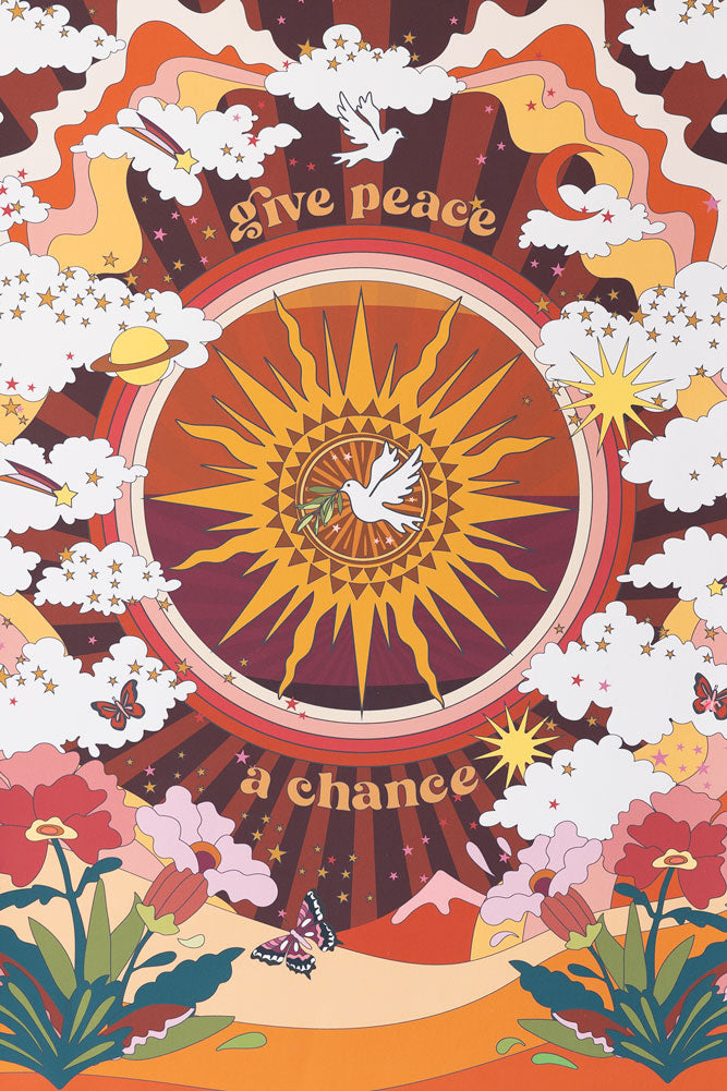 Give Peace A Chance A2 Art Print - Available in 4 Options
