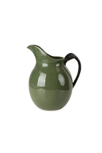 Glazed Jug in Olive Green