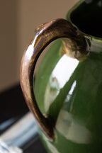 Glazed Jug in Olive Green